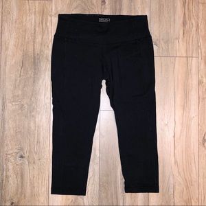 Athleta Black Cropped Workout Leggings